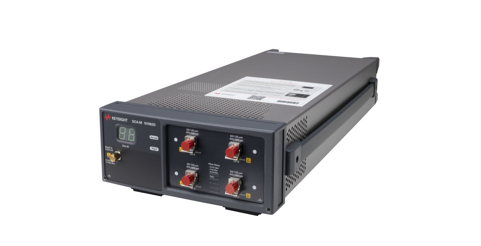 KEYSIGHT N1092C 單光通道采樣示波器（1 光 2 電通道 + 16 位 ADC）